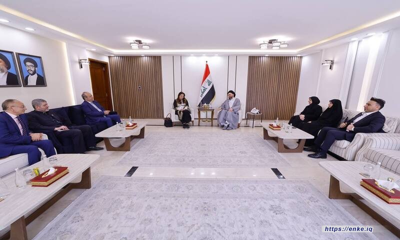 حضرت رئيسة مؤسسة إنكي للدراسات والبحوث، السيدة كوثر الغرابي اللقاء الذي جمع سماحة السيد عمار الحكيم بوفد إعلامي من جمهورية مصر العربية، ضم عددًا من كُتاب الرأي والإعلاميين البارزين.