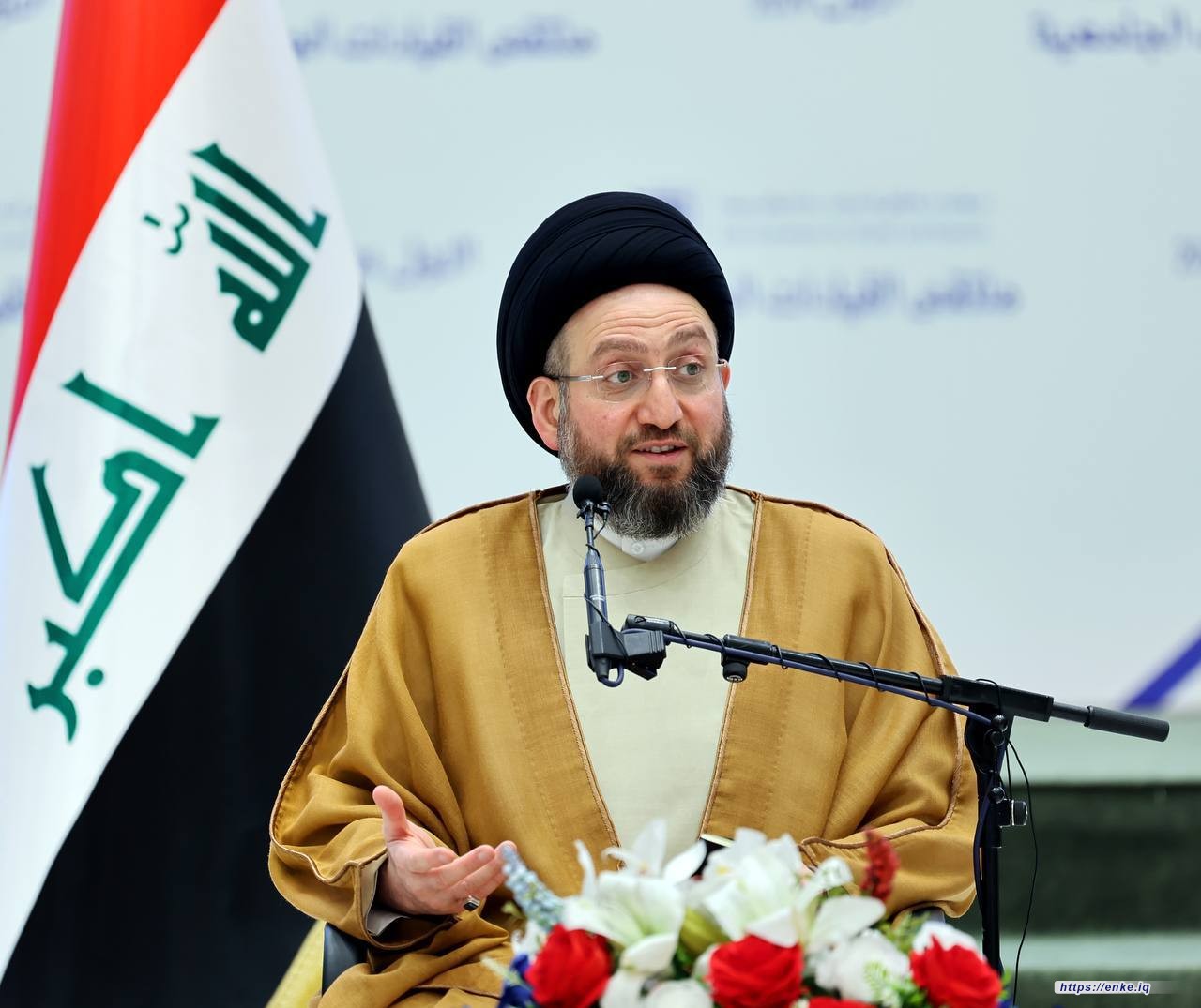 سماحة السيد الحكيم يبارك لمؤسسة إنكي عامها الخامس