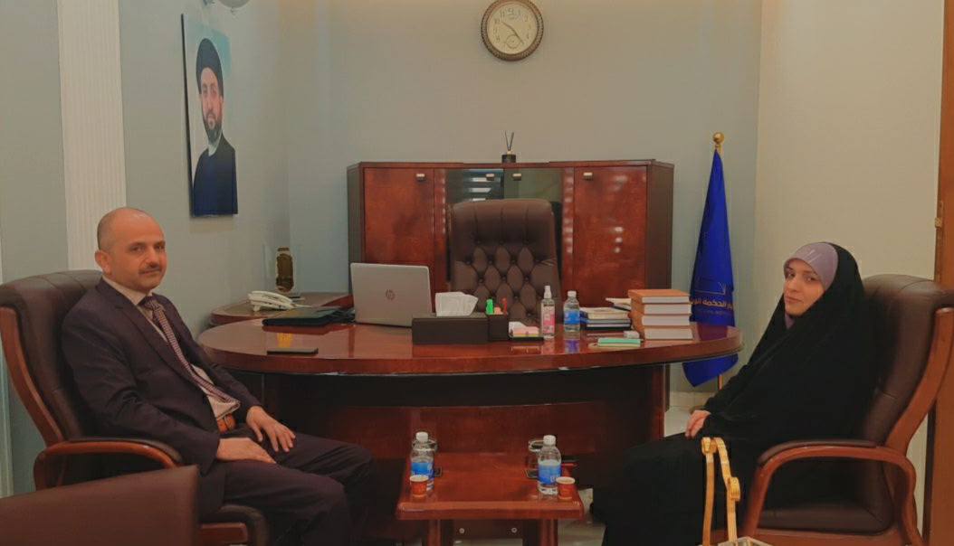 لقاء رئيس مؤسسة إنكي للدراسات والبحوث العلوية كوثر الغرابي مع الدكتور علاء مصطفى