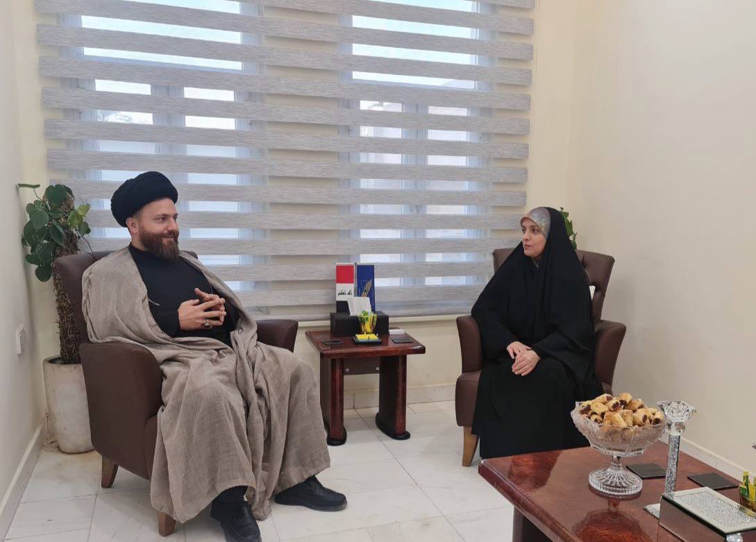 رئيسة مؤسسة إنكي للدراسات والبحوث تستقبل المفكر اللبناني رئيس مركز التراث للدراسات والبحوث ومؤسس الملتقى الإسلامي المسيحي في لبنان سماحة السيد إبراهيم سرور الحسيني العاملي،