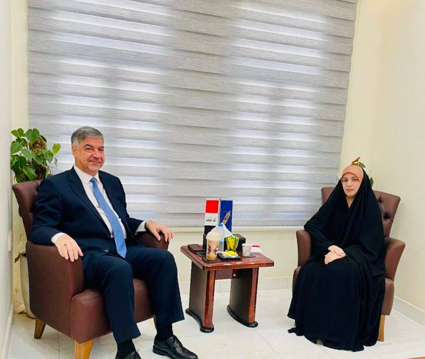 رئيس مؤسسة إنكي للدراسات والبحوث تستقبل سعادة السفير الدكتور هشام العلوي رئيس دائرة حقوق الأنسان في وزارة الخارجية